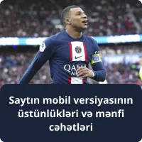 Saytın mobil versiyasının üstünlükləri və mənfi cəhətləri